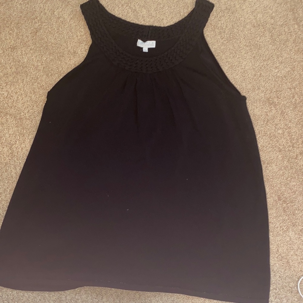 Joseph A sleeveless scoop neck sweater/tank, black size XL
